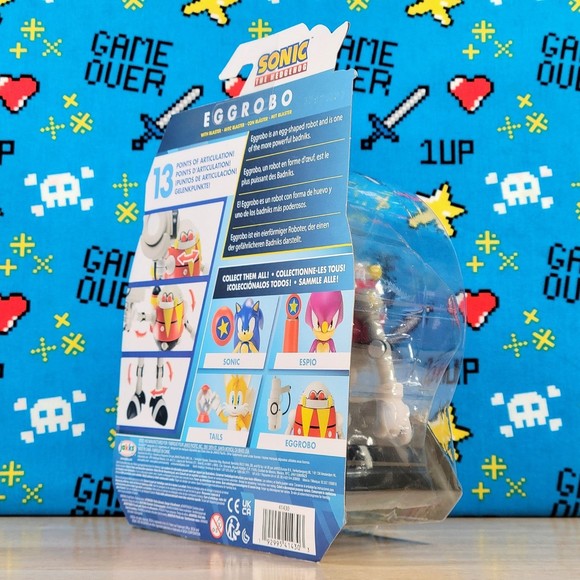 Jakks Pacific Sonic the Hedgehog 4" EGGROBO with BLASTER Sega Collectible New - Picture 3 of 12